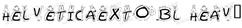 helveticaextobl heav字体转换